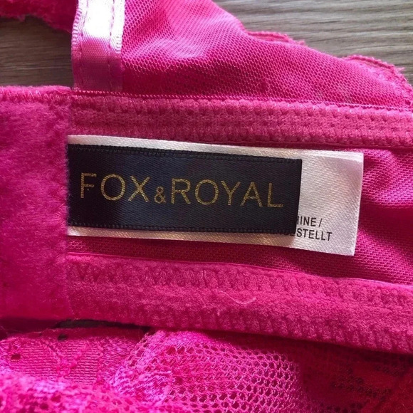 Fox And Royal Plus Size Bralette Wireless Hot Pink Bra Size Large/ 20 - Picture 9 of 11